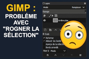 Miniature YouTube expliquant comment corriger le rognage imprécis dans GIMP