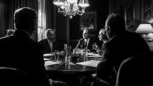 Choisir la forme juridique d'une société : débat entre associés Groupe d'associés en discussion sur le choix de la forme sociale de leur entreprise
