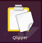 Icône de Qlipper sur Ubuntu Icône du gestionnaire de presse-papiers Qlipper installée sur une distribution Ubuntu Linux