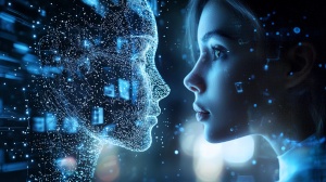 IA et humanité - Comparaison visage réel et numérique