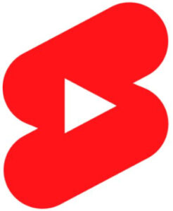 Logo officiel de YouTube Shorts Icône rouge en forme de “S” représentant le logo YouTube Shorts