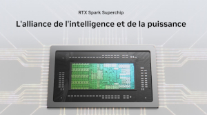 Capture d'écran du site Nvidia présentant la RTX Spark Superchip pour PC Windows IA