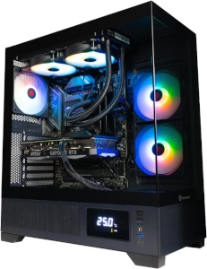 PC gaming BREUNOR avec watercooling performant Ordinateur de bureau gamer BREUNOR avec refroidissement liquide RGB