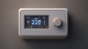 Thermostat programmable moderne pour le réglage du chauffage Thermostat programmable affichant la température pour gérer le chauffage du logement